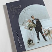 "Arc Over" - Holiday Cards in Midnight by Pixel and Hank - Detail