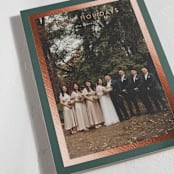 "Bold Frame" - Holiday Cards in Evergreen by Stacey Meacham - Detail