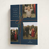"Holiday gifts" - Holiday Cards in Navy by Susan Zinader - Folded Card