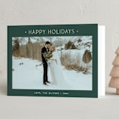 "Dotted" - Holiday Cards in Pine by Carolyn MacLaren - Folded Card
