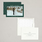 "Dotted" - Holiday Cards in Pine by Carolyn MacLaren - Assembled