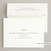 "Dotted" - Holiday Cards in Pine by Carolyn MacLaren - FREE Recipient Addressing