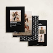"Merry Christmas Script" - Holiday Cards in Snow by Kristen Magee - Back of Card Options
