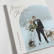 "Arc Over" - Holiday Cards in Vanilla by Pixel and Hank - Detail