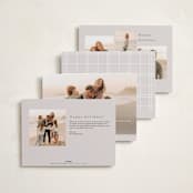"Minimal Edge" - Holiday Cards in Smoke by Nicole Walsh - Back of Card Options