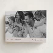 "Minimal Edge" - Holiday Cards in Smoke by Nicole Walsh - Folded Card