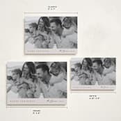 "Minimal Edge" - Holiday Cards in Smoke by Nicole Walsh - Formats Available