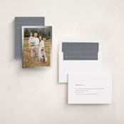 "Minimalist Border" - Holiday Cards in Slate by Stacey Meacham - Assembled