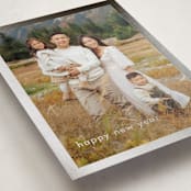 "Minimalist Border" - Holiday Cards in Slate by Stacey Meacham - Detail