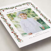 "Pine Garland" - Holiday Cards in Mulled Wine by Susan Moyal - Detail