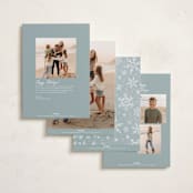 "Glistening Snow" - Holiday Cards in Snow by Wildfield Paper Co - Back of Card Options