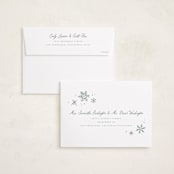 "Glistening Snow" - Holiday Cards in Snow by Wildfield Paper Co - FREE Recipient Addressing
