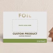 "Landscape Custom" - Holiday Cards in Gold by Minted - Front