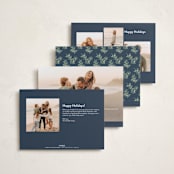 "A Little Married" - Holiday Cards in Navy by Sarah Brown - Back of Card Options