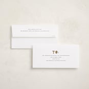 "Fa la la la" - Foil-Pressed Tall Holiday Cards in Snow by Sumak Studio - FREE Recipient Addressing