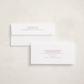 "Candy Cane Border" - Foil-Pressed Tall Holiday Cards in Candy Cane by Jackie Crawford - FREE Recipient Addressing