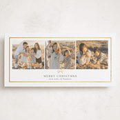 "Sweet Little Bow" - Foil-Pressed Tall Holiday Cards in Snow by Yaling Hou Suzuki - Front