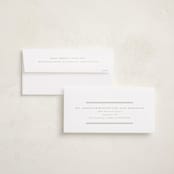 "Double Bands" - Foil-Pressed Tall Holiday Cards in Sage by Melanie Kosuge - FREE Recipient Addressing