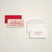 "Celestial" - Foil-Pressed Tall Holiday Cards in Gumdrop by Owl and Toad - Assembled