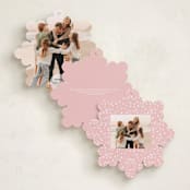 "Super Snowflake" - Holiday Ornament Cards in Blushing by Jessie Steury - Back of Card Options