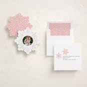 "Super Snowflake" - Holiday Ornament Cards in Blushing by Jessie Steury - Assembled