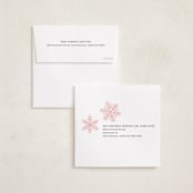 "Super Snowflake" - Holiday Ornament Cards in Blushing by Jessie Steury - FREE Recipient Addressing