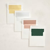 "White Christmas" - Holiday Ornament Cards in Snowflake by Crisby - Envelope Liner Options