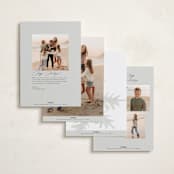 "Falling Snow" - Holiday Cards in Snowball by Angela Garrick - Back of Card Options
