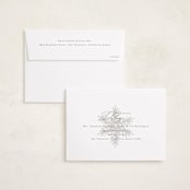 "Falling Snow" - Holiday Cards in Snowball by Angela Garrick - FREE Recipient Addressing