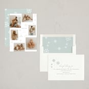 "Snowflake Flurry" - Holiday Cards in Snow by Rebecca Durflinger - Assembled