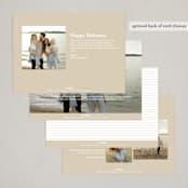 "Pretty Bow" - Holiday Cards in Cobblestone by Lori Wemple - Back of Card Options