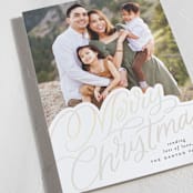 "Scripted Lettering" - Holiday Cards in Snow by Alethea and Ruth - Detail