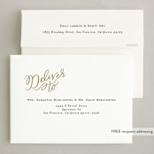 "Scripted Lettering" - Holiday Cards in Snow by Alethea and Ruth - FREE Recipient Addressing