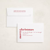 "Holiday of Joy" - Holiday Cards in Dove by Carrie ONeal - FREE Recipient Addressing
