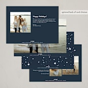 "confetti stars" - Holiday Cards in Night Sky by Carolyn Nicks - Back of Card Options