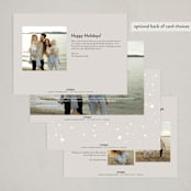 "confetti stars" - Holiday Cards in Stone by Carolyn Nicks - Back of Card Options