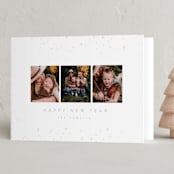 "confetti stars" - Holiday Cards in Stone by Carolyn Nicks - Folded Card