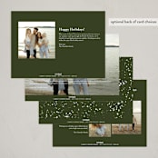 "Birch Trees" - Holiday Cards in Forest by Brooke Chandler - Back of Card Options