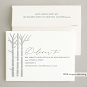 "Birch Trees" - Holiday Cards in Lake by Brooke Chandler - FREE Recipient Addressing