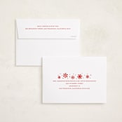 "Snow Flurry" - Holiday Cards in Holly Berry by Susan Asbill - FREE Recipient Addressing