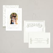 "Botanica Arch" - Holiday Cards in Sage by Ana Sharpe - Assembled