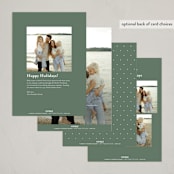 "classical joy" - Holiday Cards in Forest by Laura Hamm - Back of Card Options