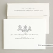 "Morning Snow" - Holiday Cards in Cloud by Claudia Orengo - FREE Recipient Addressing