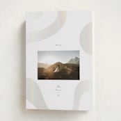 "Shimmer Geo" - Holiday Cards in Smokey Sage by Ana Sharpe - Folded Card