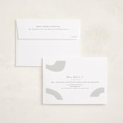 "Shimmer Geo" - Holiday Cards in Smokey Sage by Ana Sharpe - FREE Recipient Addressing