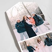 "Vintage Elegance" - All-In-One Holiday Cards in Golden by Kristie Kern - Detail