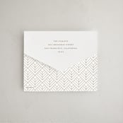 "Vintage Elegance" - All-In-One Holiday Cards in Golden by Kristie Kern - Closed