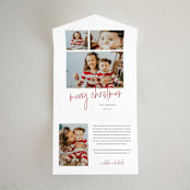 "Photo shoot" - All-In-One Holiday Cards in Cherry by Stacey Meacham - Front Open