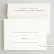 "Ever classic" - Letterpress Holiday Cards in Peppermint by Stacey Meacham - FREE Recipient Addressing