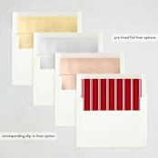 "Ever classic" - Letterpress Holiday Cards in Peppermint by Stacey Meacham - Envelope Liner Options
